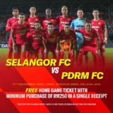 Sports Direct FREE Match Ticket Selangor FC vs Kuala Lumpur City FC