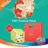 Famous Amos Chinese New Year Promotion 2024 : Enjoy 3x 150g Cookies & Festive Paper Bag for RM 39.90