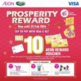 AEON Ushers in Prosperous Lunar New Year 2024 with Visa Credit Card – Spend RM288, Get RM10 Reward Voucher