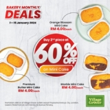 Village Grocer’s New Year Treat: 60% Off on Second Baked Goodie (1st-15th January 2024)