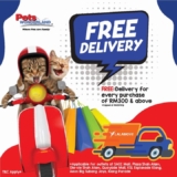 Pets Wonderland Offers Free Delivery for Orders RM300 above Promotion 2024