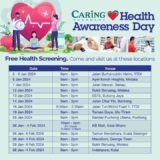 Caring Pharmacy’s Free Health Screening, a Golden Opportunity in Jan-Feb 2024
