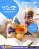 Tealive’s Delightful Deal: Free LongLong Jr Plushie and 2 Winter Melon Cooler Drinks Bundle at RM45 Promotion