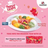 Sushi King Prosperity Yee Sang is available until 24 Feb 2024