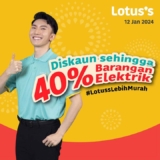 Lotus’s Supermarket Electrical Goods up to 40% Off Sale on Jan 2024