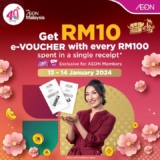 AEON Supermarket’s January 2024 Exclusive Deal: Secure Your RM10 e-VOUCHER for Free !