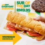 Subway’s January 2024 Deals: Freshly Prepared Chicken Slice Sub for Only RM9.95 with Everyday SubSaver Promotion