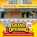 MR DIY Tanjong Puteri Resort, Pasir Gudang Opening Promotions