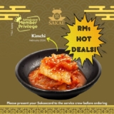 Sakae Sushi Kimchi for just RM1 on February 2024
