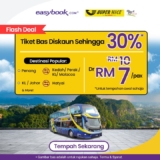 Super Nice Bus Tickets Up to 30% Discount with Easybook