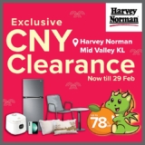 Massive Savings at Harvey Norman Mid Valley KL’s CNY Clearance 2024 – Score Up to 78% Discount!