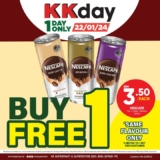 KK Super Mart Exclusive: Buy 1 Get 1 Nescafé Can for RM3.50 only on Jan 2024