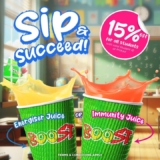 Boost Juice Beverages Extra 15% Off for SPM Candidates