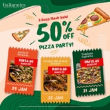 Italiannies Throws 3-Day Flash Sale Pizza Party with 50% Off Selected Pizzas on Jan 2024
