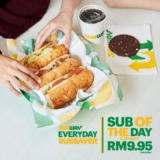 Subway Favourite sub everyday for only RM9.95!