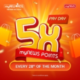 myNEWS Pay Day Special – Earn 5X Bonus Points on Every Purchase!