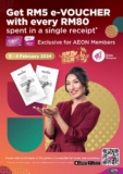 AEON MaxValu stores Free RM5 e-Voucher Giveaway on 3 – 4 Feb 2024