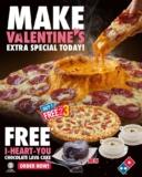 Domino’s Pizza Unveils B1F3 Promo and Free I-Heart-You Chocolate Lava Cake for Valentine’s Day 2024