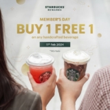 Starbucks Purchase any handcrafted beverage and get another one for FREE on 11 Feb 2024