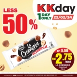 Get a Mouthwatering 50% Off on LA CREMERIA Hazelnut Ice Cream at KK Super Mart’s KK Day Celebration!