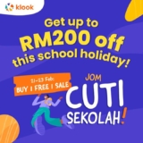 Klook up to RM200 Off & B1F1 Flash Sale on Feb 2024