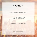 COACH Outlet Celebrates Lunar New Year with Up to 65% Off Sale at Freeport A Famosa Outlet