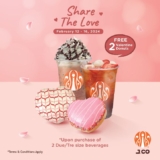 J.CO Donuts & Coffee buy 2 Due/Tre size beverages and receive 2 FREE Valentine Donuts