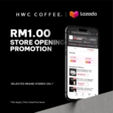 HWC Coffee Americano or Caffe Latte for only RM1