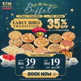US Pizza Eat All You Can Buffet March 2024