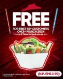 Pizza Hut Presents: Enjoy FREE Fresh Salads for the First 50 Customers in Ipoh, Perak on March 2024