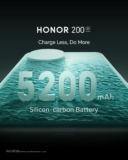 Experience Uninterrupted Power with HONOR 200 Series: 5200mAh Silicon-Carbon Battery