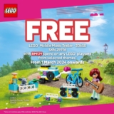 Toys’R’Us Free LEGO® Friends Mobile Music Trailer on March 2024