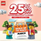 LEGO Store: March Deals of the Month Promotion @25% Off – Limited Time Offer