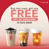 Gong Cha March 2024 Promo at Suria Sabah: Buy 2 Drinks, Get 1 Free!