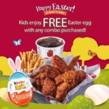 4Fingers Crispy Chicken Easter Promo – Get Your FREE Kinder Joy Easter Egg | March/April 2024