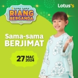 Lotus’s Sama Sama Riang Berganda Sale on 27 March 2024