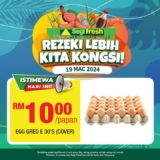 Segi Fresh 30’s Eggs for Only RM10