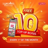 MyNEWS Special Promotion: Top up RM100, Get RM10 Extra on 1st of Every Month – April 2024