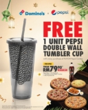 Domino’s Pizza Raya 2024 Promo: FREE Pepsi Double Wall Tumbler