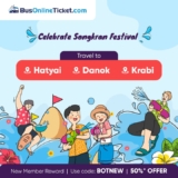 Bus Online Ticket – Explore Thailand’s Songkran Festival 2024 with 50% Off Promo