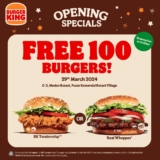Burger King Botani Village Grand Opening Promo March 2024 – Enjoy Free Burgers and Nuggets in Ipoh!