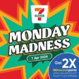 7-Eleven Monday Madness Sale on 1 April 2024
