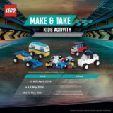 LEGO Certified Store LEGO® vehicle creation home for FREE on April 2024