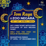 Zoo Negara’s Exclusive Hari Raya Promo: Get Your Free Ticket! April 2024