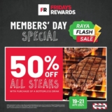TGI Fridays 50% Off Steak Special for Fridays Rewards Members | April 2024 Promotion