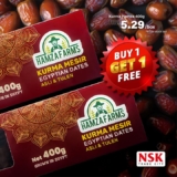 NSK: Unbeatable Deal on Hamza Dates 400g | Buy 1 Get 1 Free | April 2024 Promotion