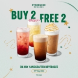 Starbucks – May 2024 Promotion: Buy 2, Get 2 FREE on Handcrafted Beverages & 40% OFF Merchandise