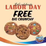 Famous Amos: Celebrate Labor Day 2024 in Style with FREE Big Crunchy Pebble Crunch or Polka Dot Cookies – April 2024