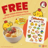 The Chicken Rice Shop: Little Chick Sticker Pack Promo – April 2024