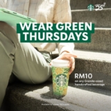 Starbucks Malaysia: Go Green Thursdays Promotion April 2024
